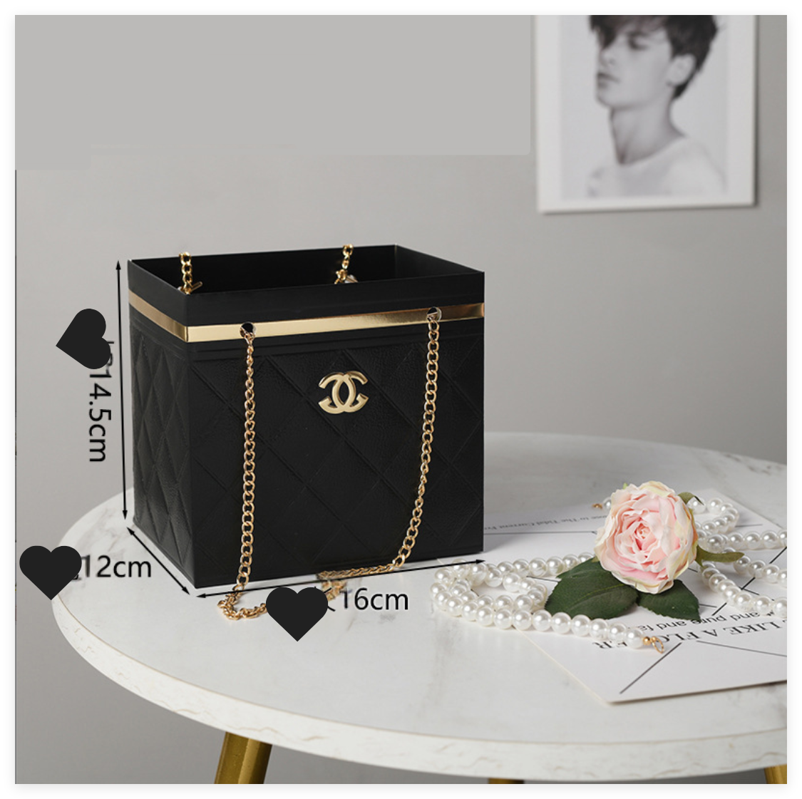 Channel Flower Hand Bag