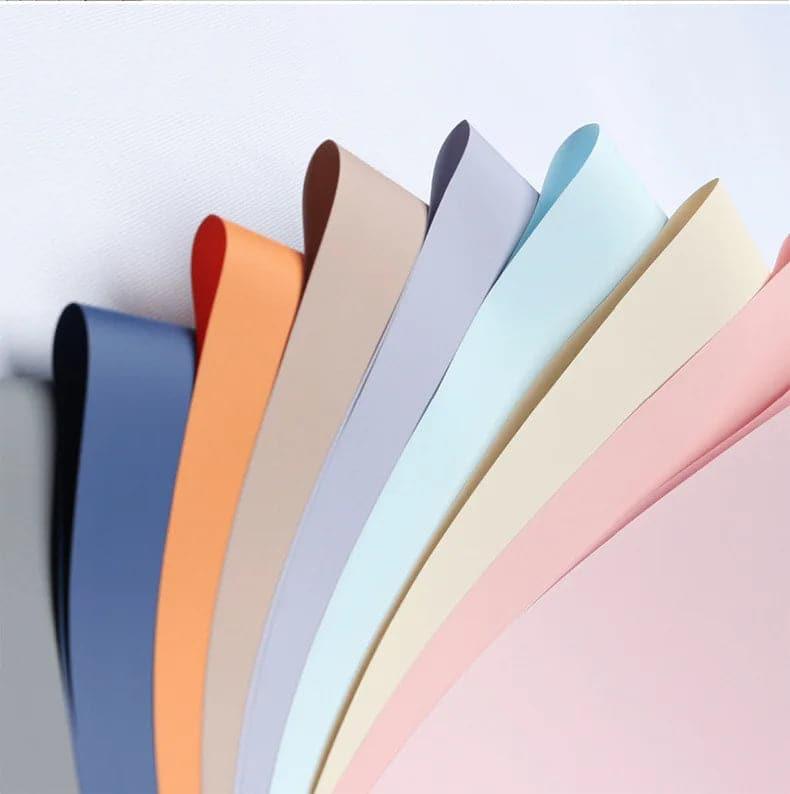 Elegant Solid Color Flower Wrapping Paper