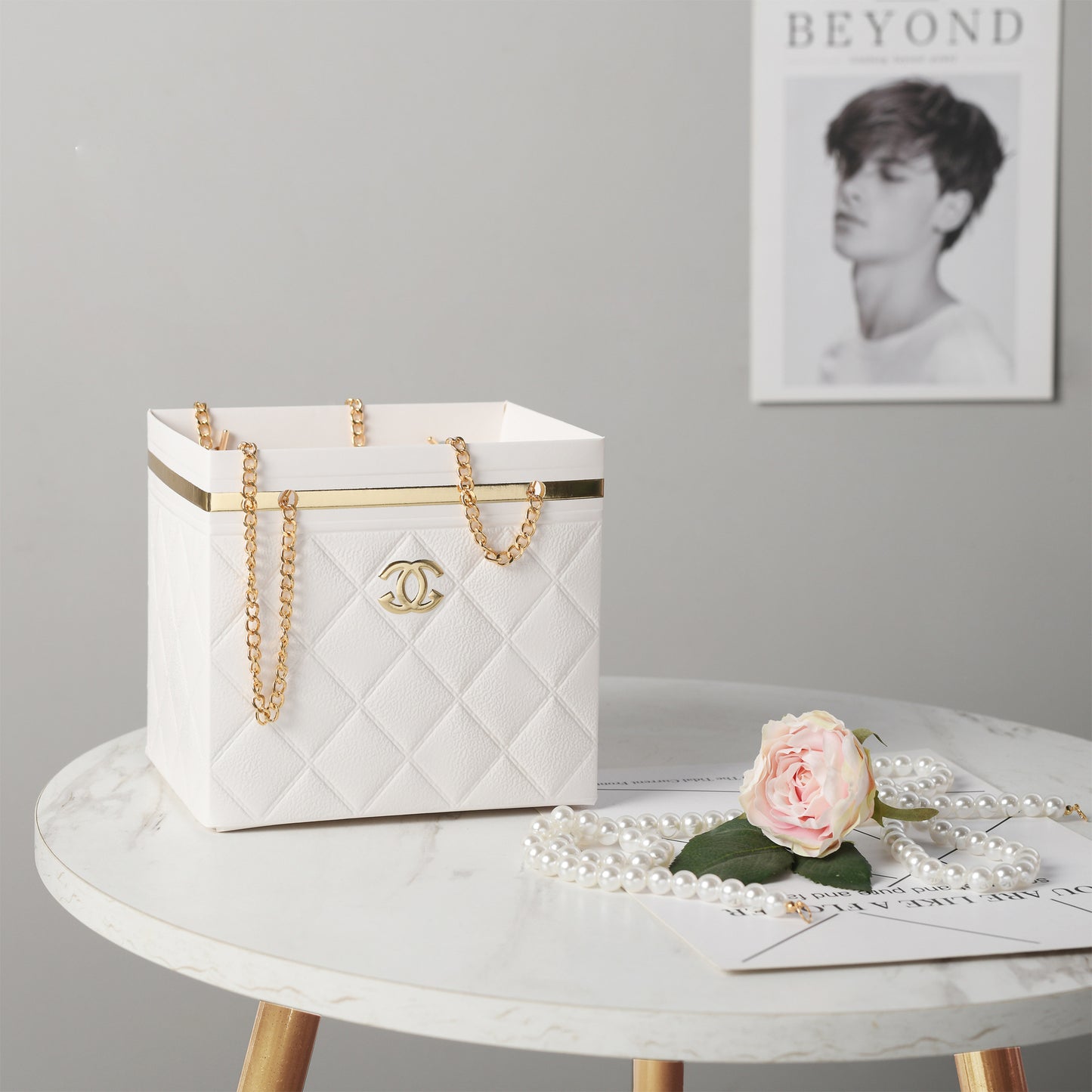 Channel Flower Hand Bag